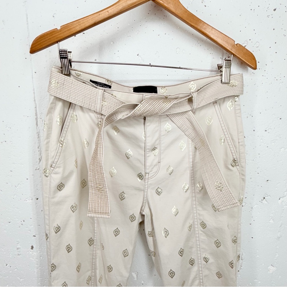 White House Black Market Women’s Size 8 High Rise Straight Leg Crop - Picture 3 of 13